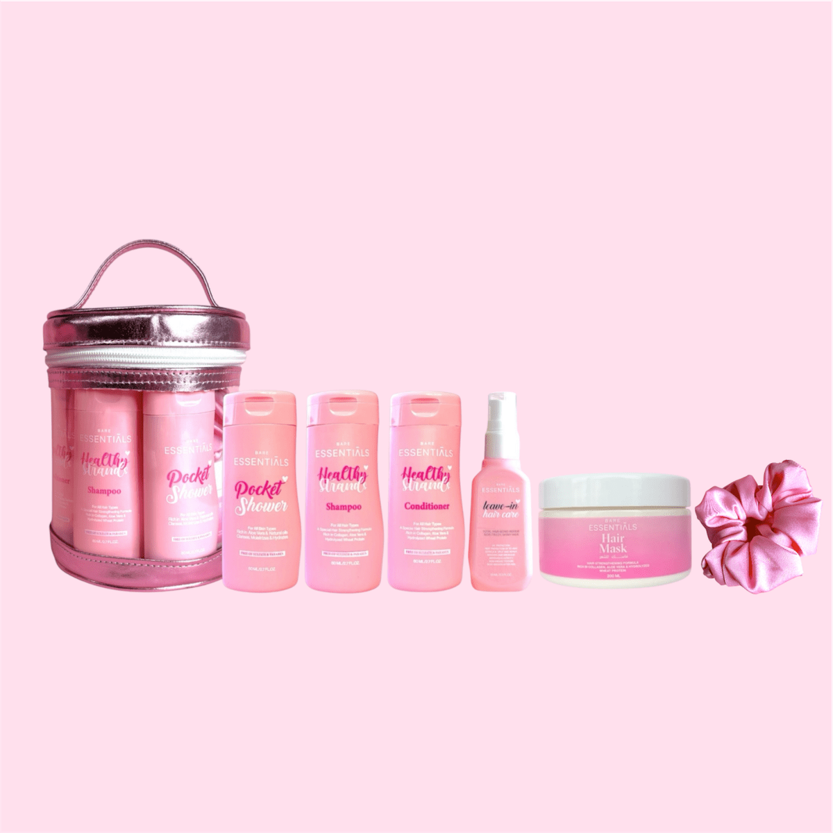 Holiday Travel Essentials - Luminous Pink Bucket