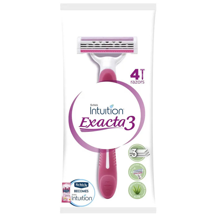 intuition exacta 3 sensetive shavers 4pcs