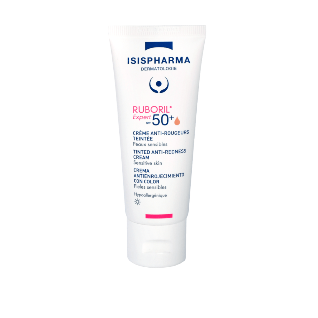 Isispharma Ruboril Expert SPF50+ كريم مضاد للاحمرار وملون 40 مل
