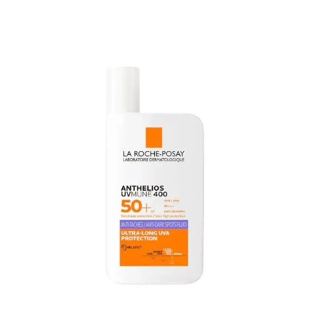 La Roche-Posay Anthelios Uvmune 400 Invisible Fluid SPF50+ - Daily Sunscreen for Face with Anti-Dark Spots Protection 50ml