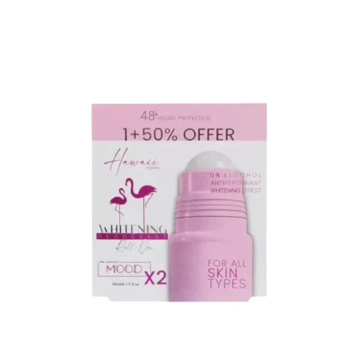 MOOD HAWAII WHITENING DEODORANT ROLL ON OFFER 1+50% 50ML