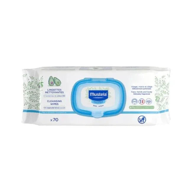 Mustela Cleansing Soothing wipes 70 pc