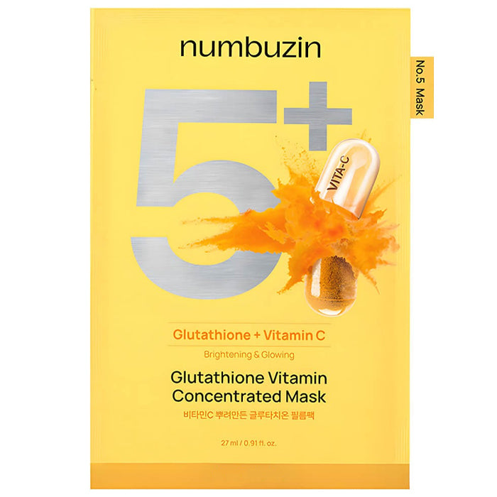 numbuzin glutathione vitamin concentrated mask