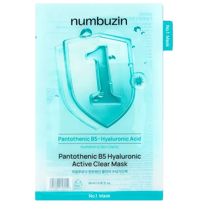 numbuzin pantothenic b5 hyaluronic active clear mask