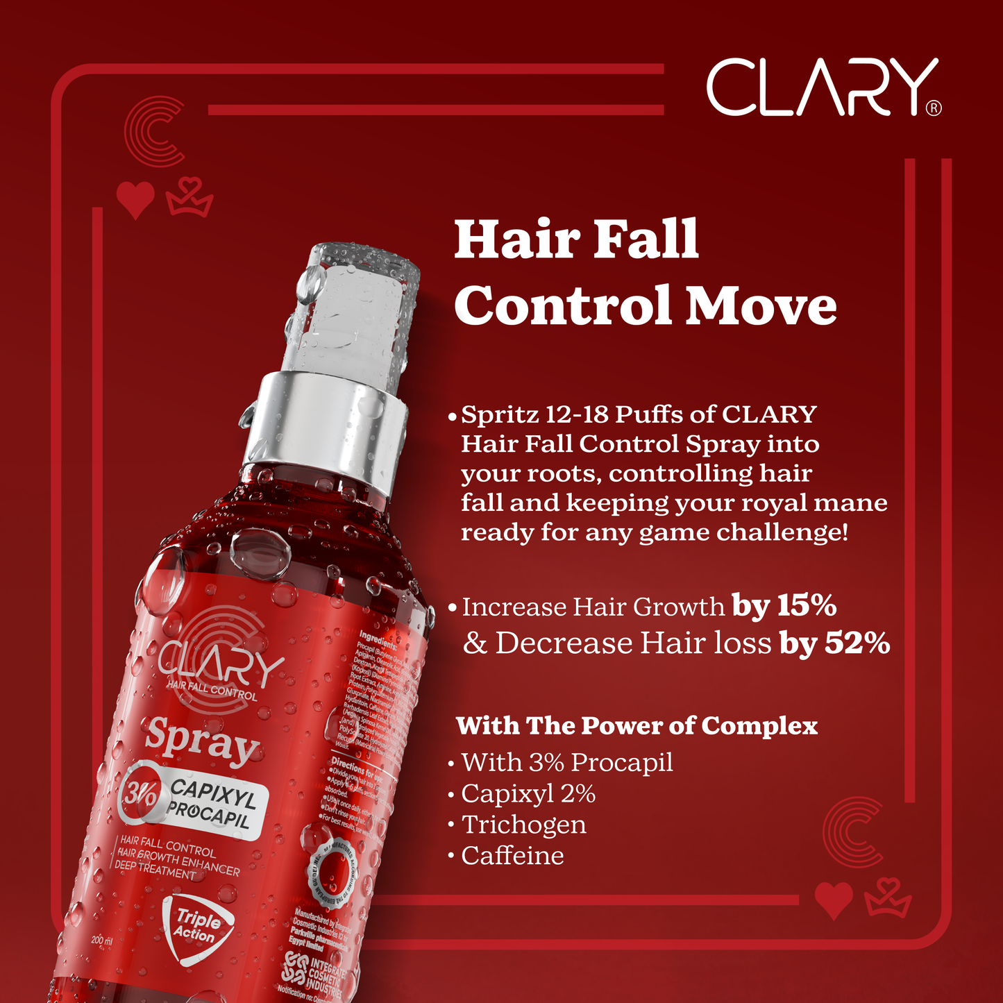 CLARY Hair Fall Control Spray 200 ml