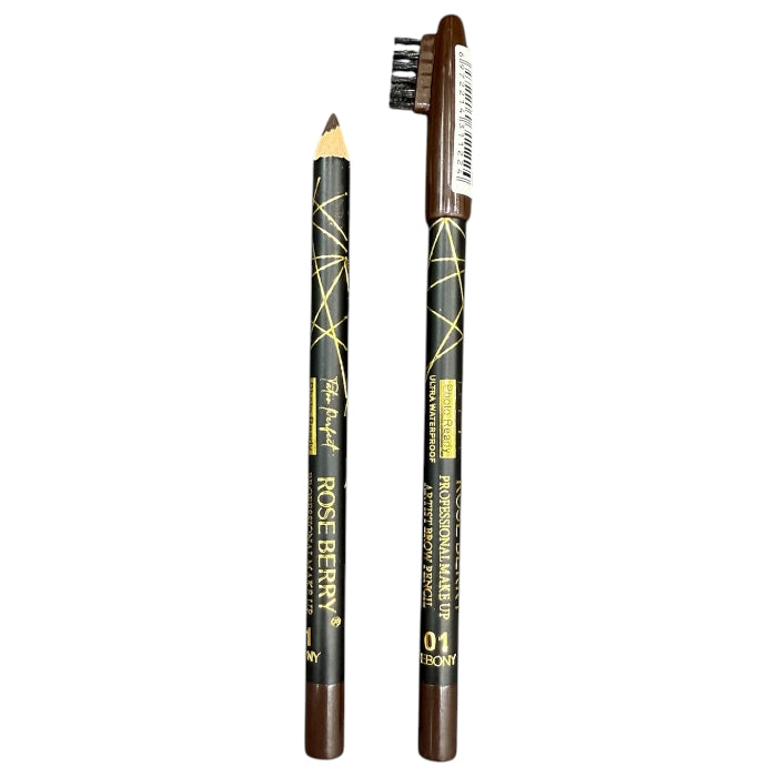 rose berry artist brow pencil 01 ebony
