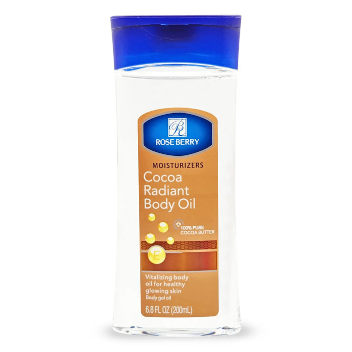 rose berry cocoa radiant body oil 200ml