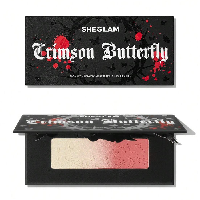 sheglam crimson butterfly monarch wings ombre blush & highlighter