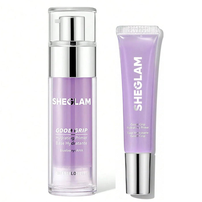 sheglam good grip blueberry + aha hydrating primer