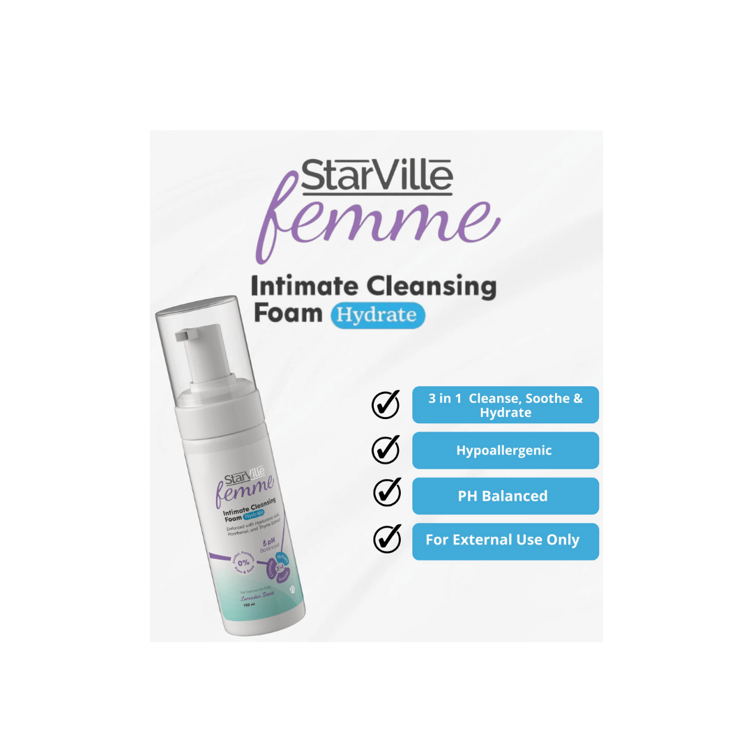 Starville Femme Intimate Cleansing Foam Hydrate 150ml