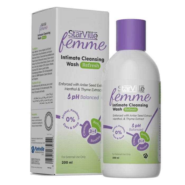 starville femme intimate cleansing wash 200ml