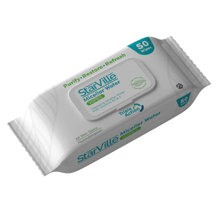 starville micellar water wipes 50pcs