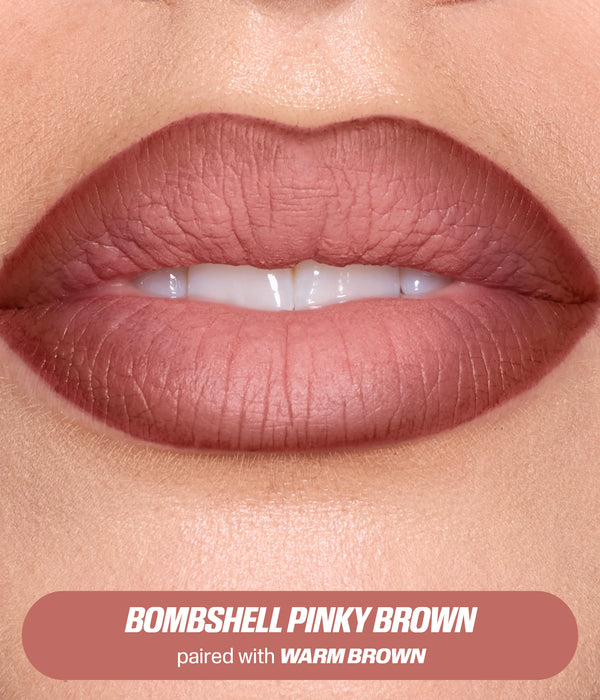 مجموعة الشفاه Bombshell Brown