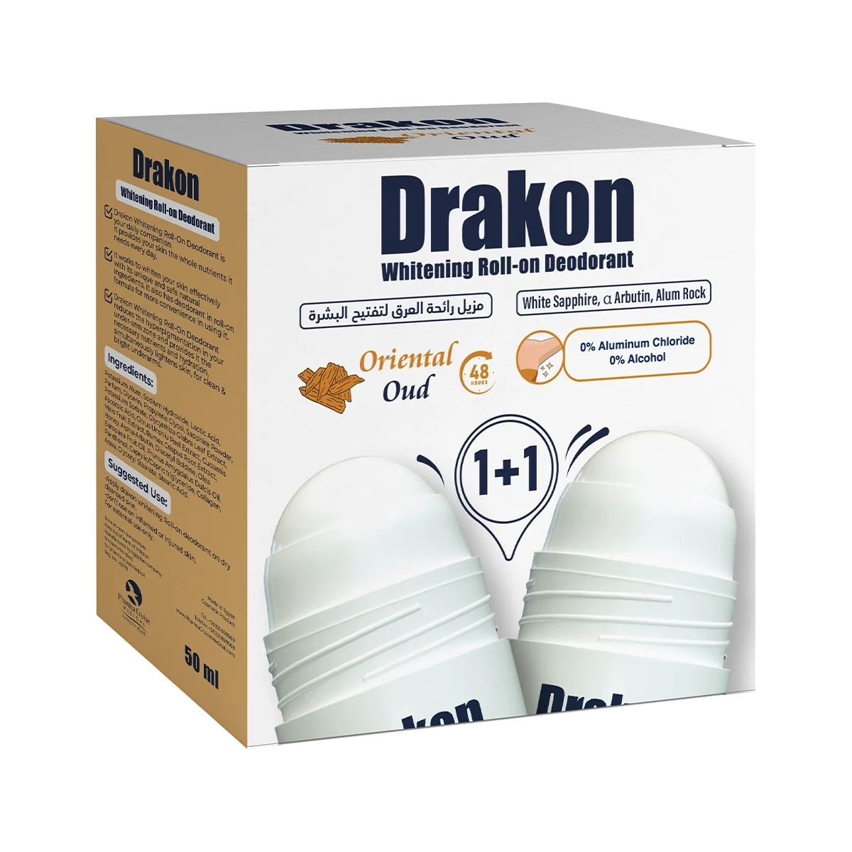 Drakon® Promopack Drakon Whitening Roll on Oriental Oud (1+1 Free)