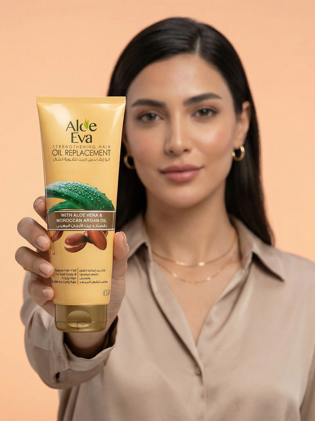 Aloe Eva Strengthening Hair OIL REPLACEMENT With Aloe Vera & Moroccan Argan Oil 250 ML