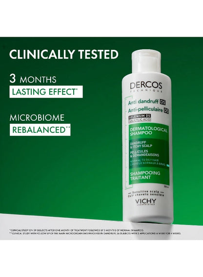 Dercos Anti Dandruff Shampoo For Normal To Oily Hair For Men & Women 200ml