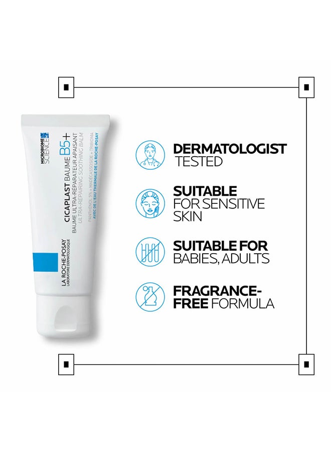 Cicaplast Baume B5+ Ultra Repairing Multi-Purpose Moisturizer Soothing and Reapairing Balm – for dry, damanged, irritiated and sensitive skin for whole family, including babies.