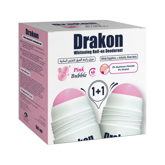 Drakon® Promopack Drakon Whitening Roll on Pink Bubble (1+1 Free)