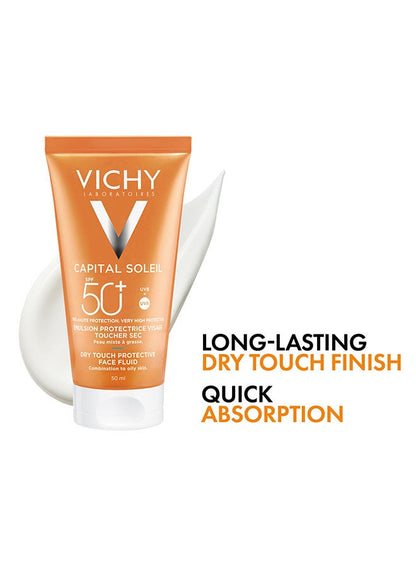 Capital Soleil Dry Touch Anti Shine Sunscreen for Combination to Oily Skin SPF50 50ml