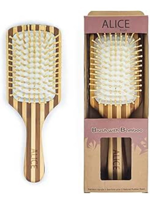 Alice Brush Original Detangler Wood (Packaging may vary)