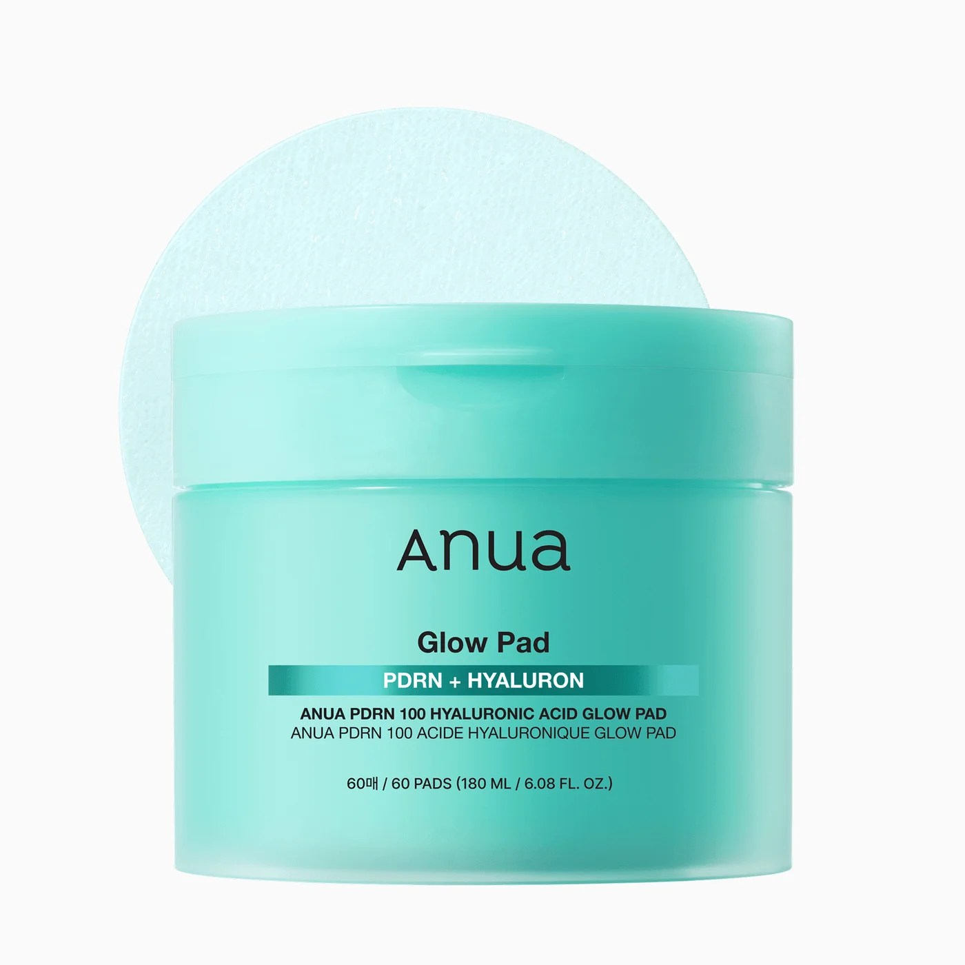 Anua PDRN 100 Hyaluronic Acid Glow Pad – 60 Pads