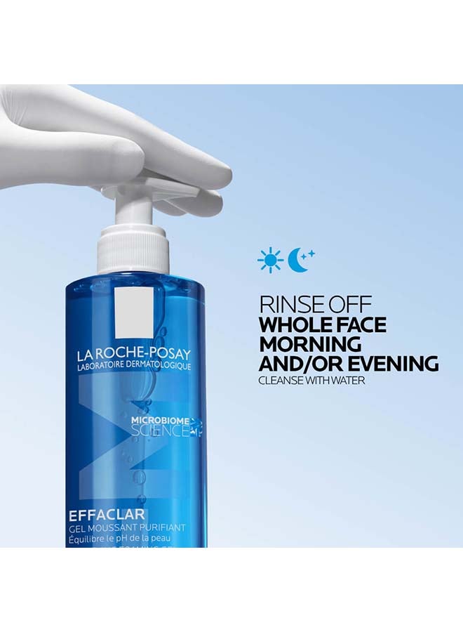 Effaclar Purifying Foaming Gel Cleanser; Acne Face Wash For Women/Men; Dermatologically-Tested Skincare Treatment For Oily & Sensitive Skin 400ml