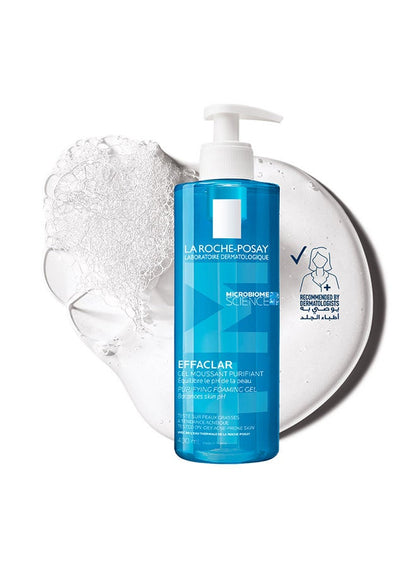 Effaclar Purifying Foaming Gel Cleanser; Acne Face Wash For Women/Men; Dermatologically-Tested Skincare Treatment For Oily & Sensitive Skin 400ml