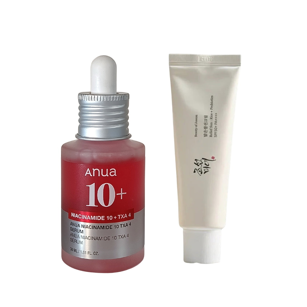 [Clear and protect Duo]  Anua - Niacinamide 10 TXA 4 Serum + Beauty of joseon Relief Sun Rice Probiotics