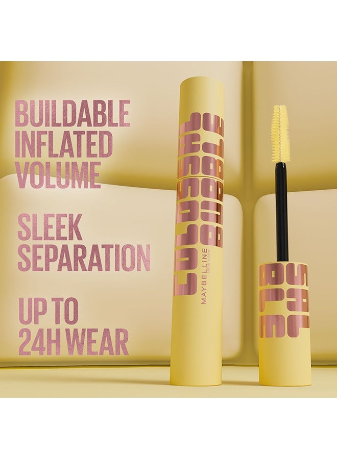 Maybelline New York Colossal Bubble Longwear Mascara, Buildable Inflated Volume, Blackest Black