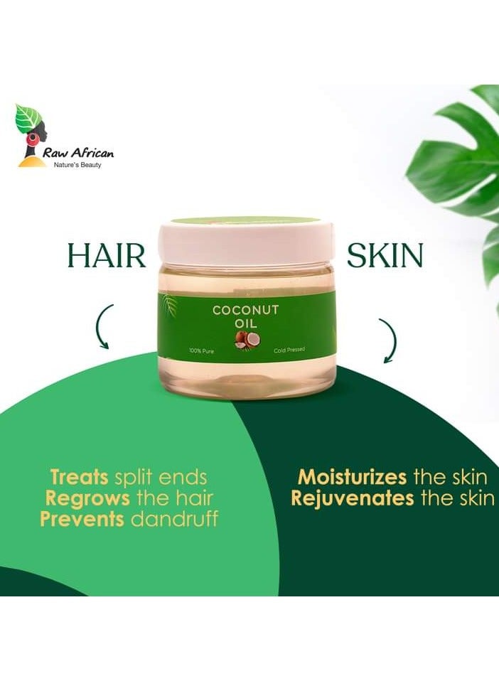 Raw African Face & Hair Oil Coconut - 200 Ml (Packaging may vary)
