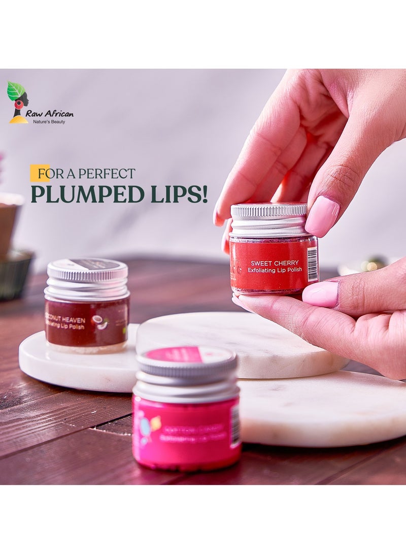 Raw African Lip Polish Exfoliating Cotton Candy 30g