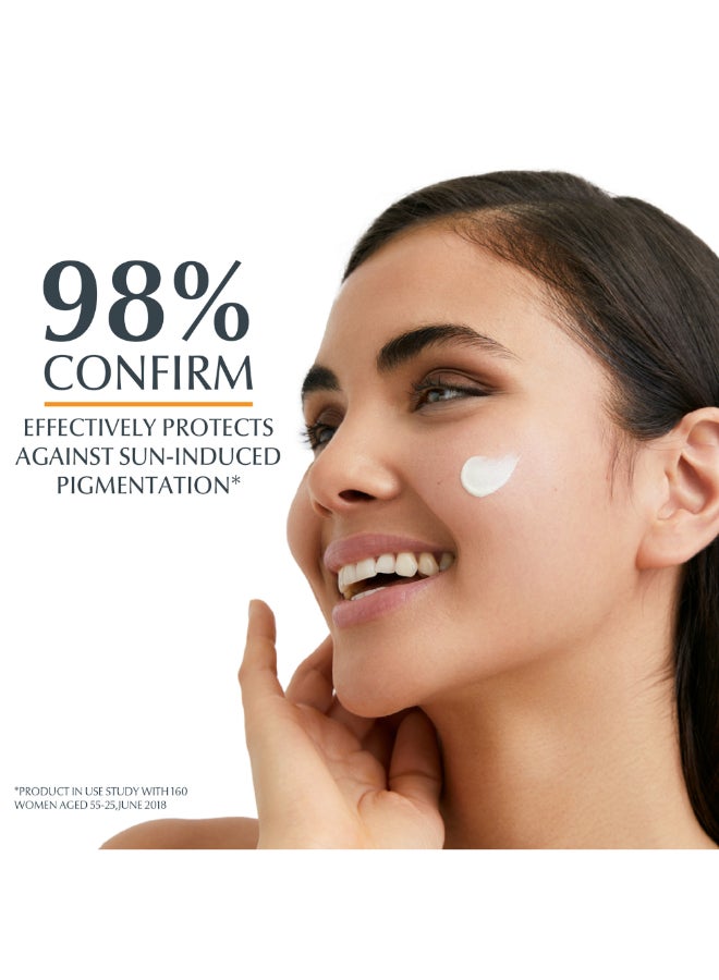 Face Sunscreen Even Perfector Pigment Control Sun Fluid with Thiamidol, High UVA/UVB Protection, SPF50+, Reduces Spots for Uneven Skin Tone 50ml