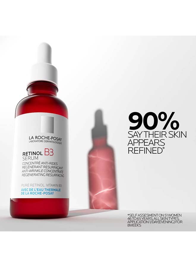 Retinol B3 Face Serum With Vitamin B3; Anti-Aging Face Serum For Lines, Wrinkles & Premature Sun Damage To Regenerate & Resurface Skin clear 30ml