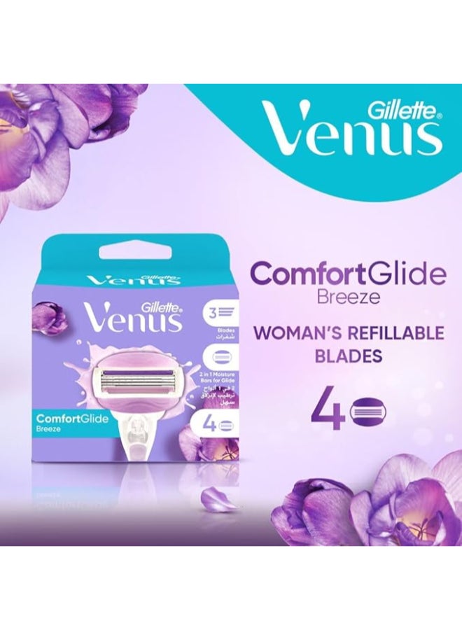 Gillete Venus Comfortglide Breeze Blades x4
