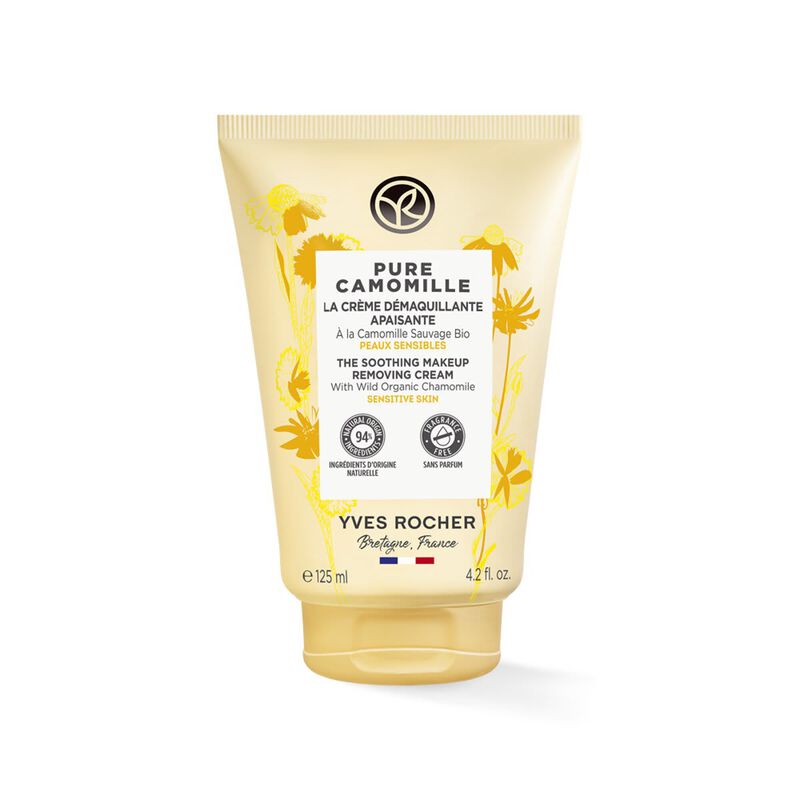 YVES ROCHER PURE CAMOMILLE THE SOOTHING MAKEUP REMOVER CREAM TUBE 125ML