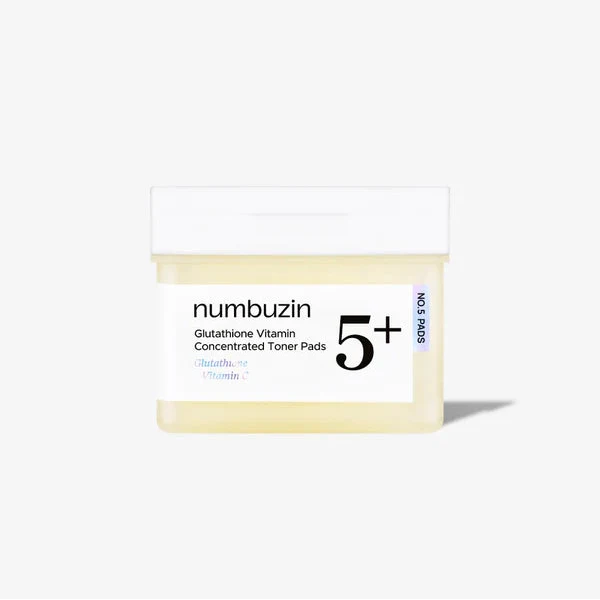 numbuzin - No.5+ Glutathione Vitamin-Concentrated Toner Pads