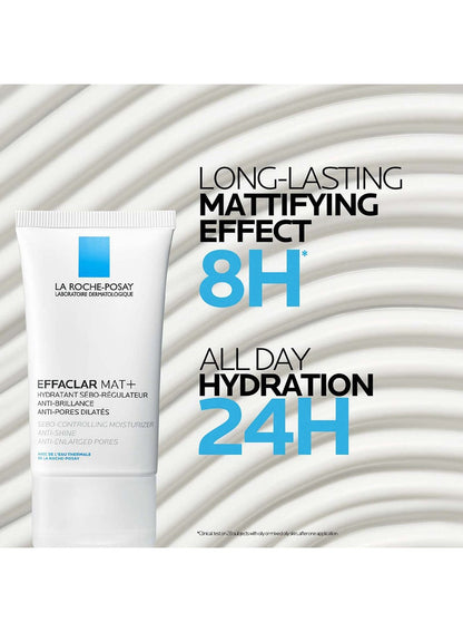 Effaclar Mat Mattifying Face Moisturizer; Face Moisturizing Cream Combating Shine & Reducing Pore Size For Acne-Prone Dry And Oily Skin 40ml