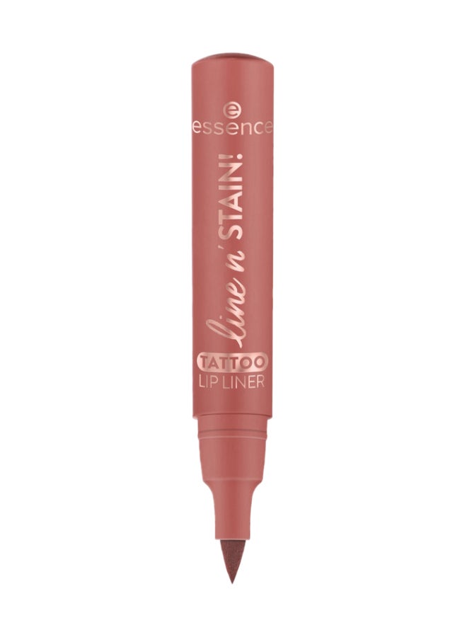 line n' STAIN! Tattoo Lip Liner | 02 Must Have Brown | Long-Lasting Liquid Formula | Precision Tip | Vegan & Cruelty-Free | Lightweight & Highly Pigmented Lip Contour (Pack of 1) Must Have Brown