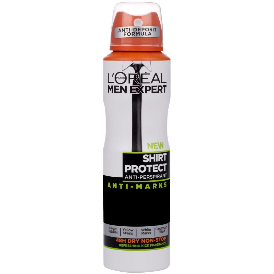 L'Oreal  Paris Men Expert Deodorant Shirt Protect 100% Anti-Marks  Spray