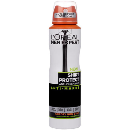 L'Oreal  Paris Men Expert Deodorant Shirt Protect 100% Anti-Marks  Spray