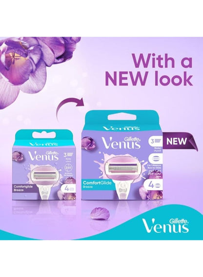 Gillete Venus Comfortglide Breeze Blades x4