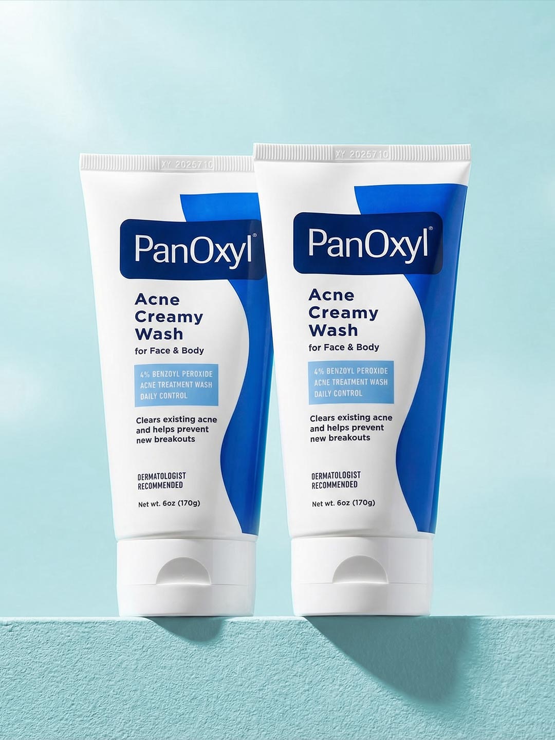 PanoOxyl Acne Creamy Wash, 4% Benzoyl Peroxide, 6 Oz White