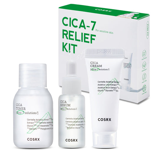 مجموعة COSRX CICA-7 RELIEF - 3 خطوات