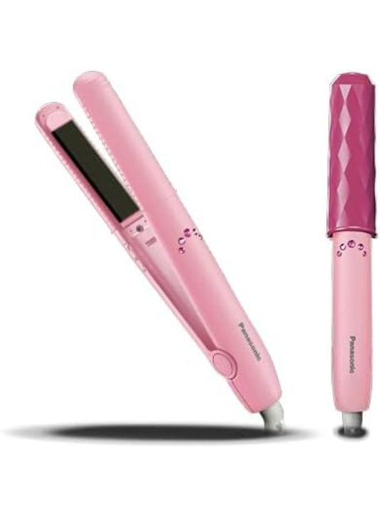 Panasonic EH-HV11-P615 Hair Straightener with Ceramic Plates, 210°C Professional Temperature, Lightweight Design for Smooth Styling
