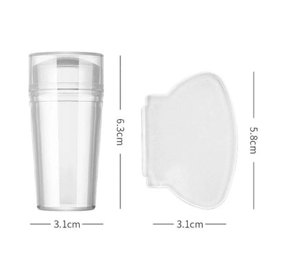Silicone Transparent Nail Art Stamping Kit