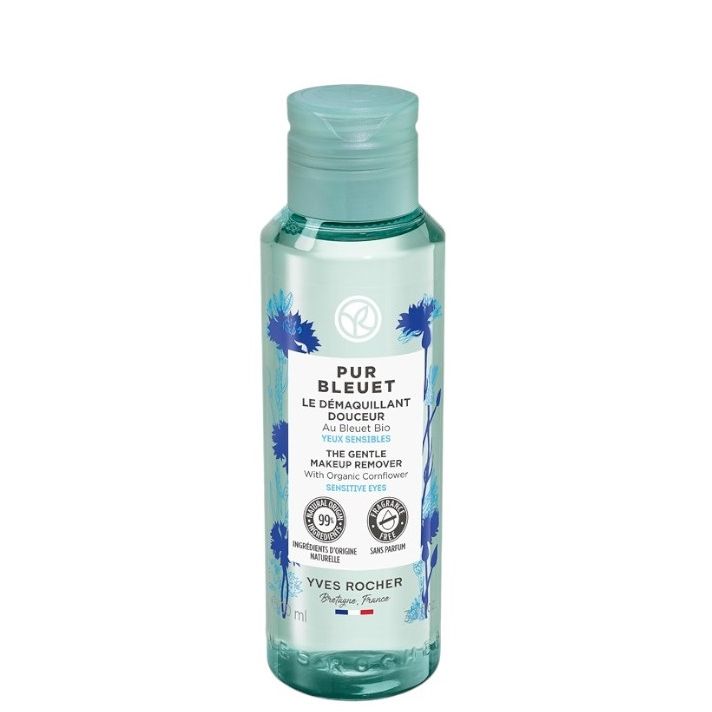 YVES ROCHER PUR BLEUET THE GENTLE MAKEUP REMOVER BOTTLE 100ML