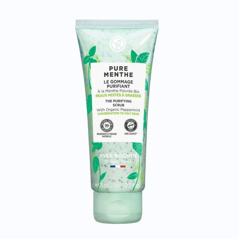YVES ROCHER PURE MENTHE THE PURIFYING SCRUB TUBE 75ML