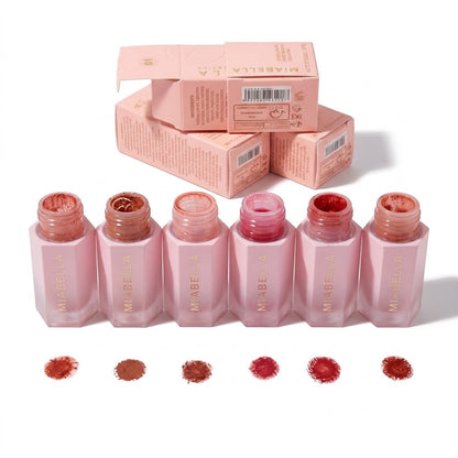 Liquid Blusher Sponge Applicator Matte 6 Colors Set
