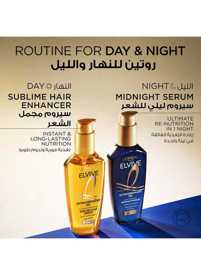 Elvive Extraordinary Sublime Hair Oil Serum Clear 100ml