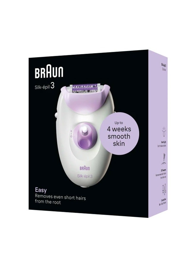 Silk Epil3 SE3-000 Epilator White & Purple